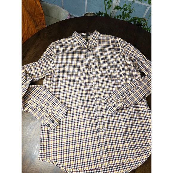 Eddie Bauer Shirt Size XL Extra Large Gray Flannel Button Down Outdoors Casual - Picture 4 of 16